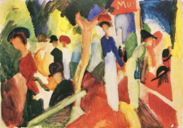 August Macke's Hat Shop at the Promenade workart classic